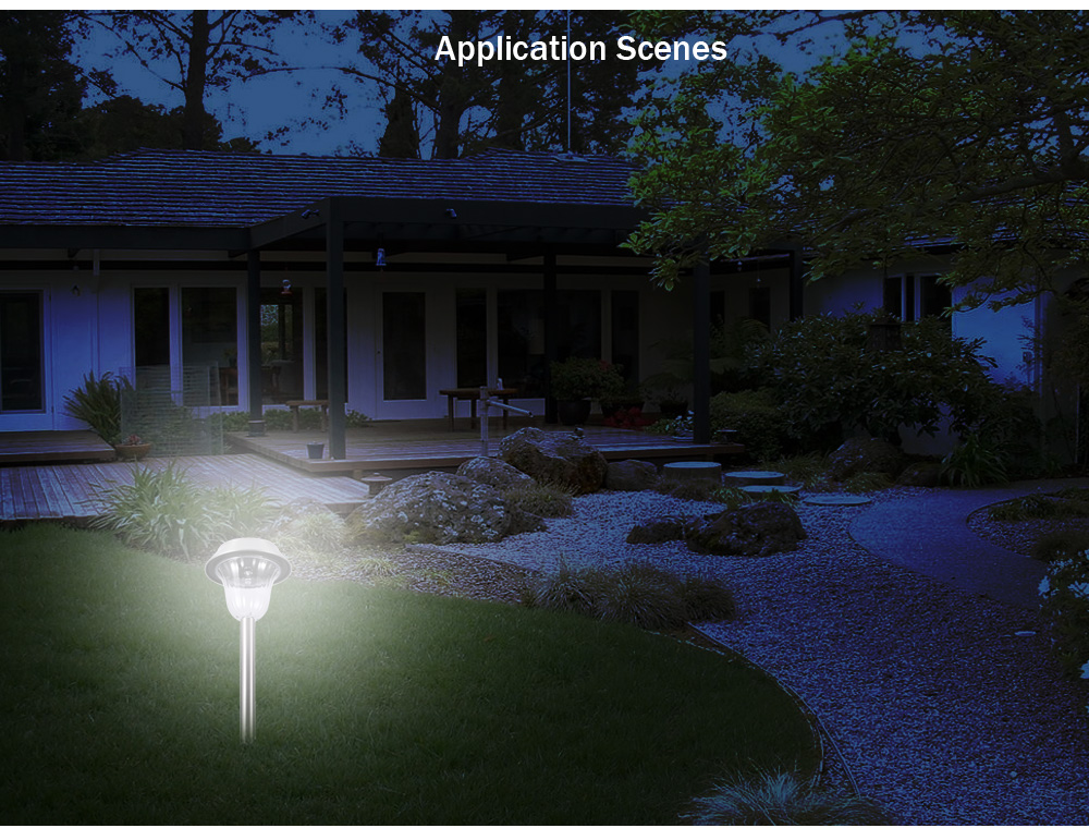 Outdoor 2PCS Solar Powered LED Lawn Light Rechargeable Landscape Lights Wall Security Lamp Outdoor 2PCS Solar Powered LED Lawn Light Rechargeable Landscape Lights Wall Security Lamp