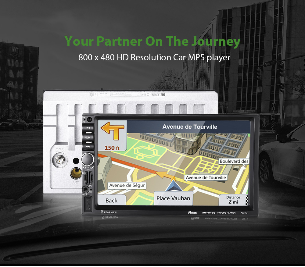 Rectangle 7021G 7 inch Bluetooth FM Radio GPS Car MP5 Player with European Map Rectangle 7021G 7 inch Bluetooth FM Radio GPS Car MP5 Player with European Map