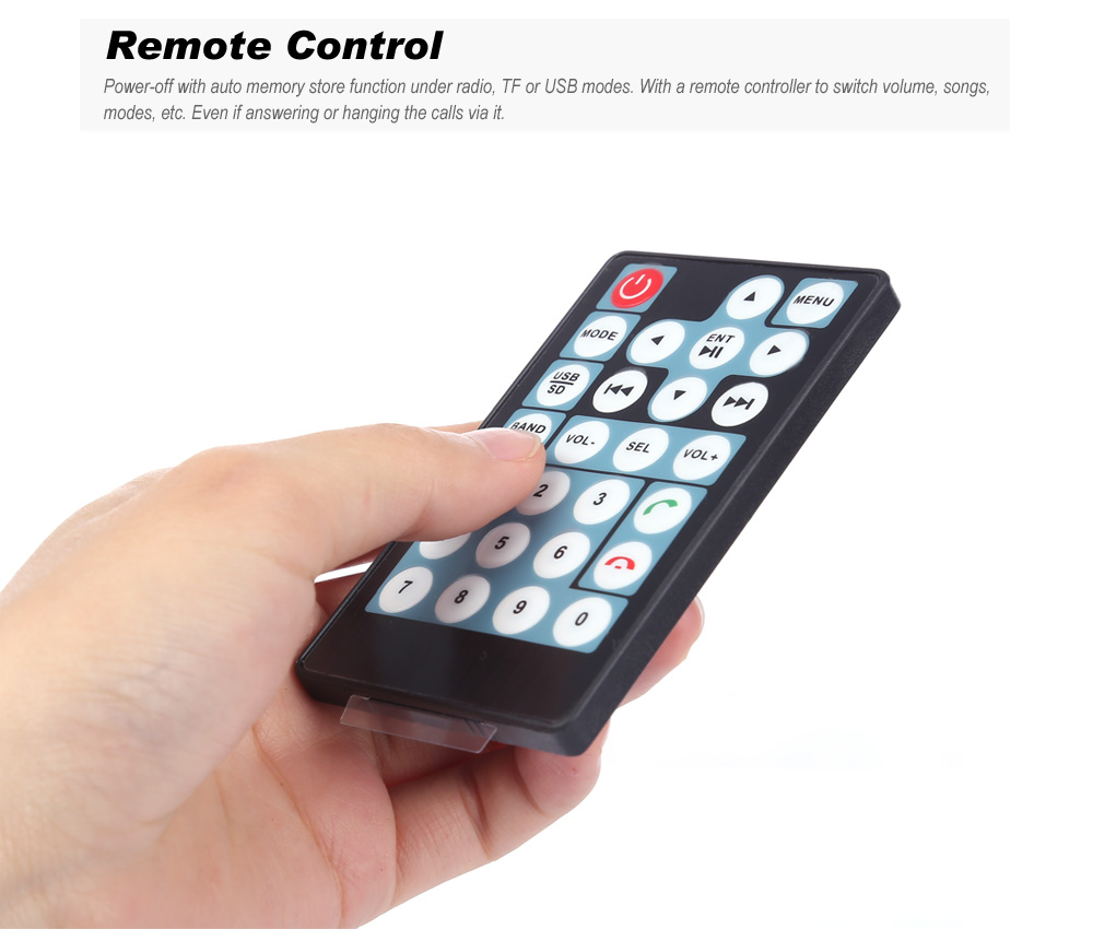 Rectangle 7010B 7 inch Bluetooth FM Radio Car MP5 Player with 720P Camera