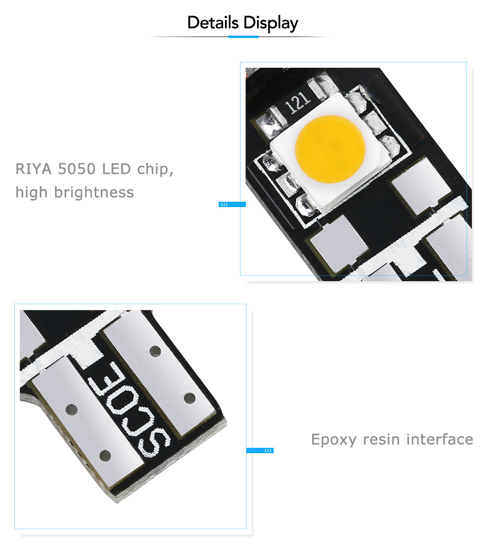SCOE T10 3B 3SMD Car LED Bulbs Light Energy Saving Lamp