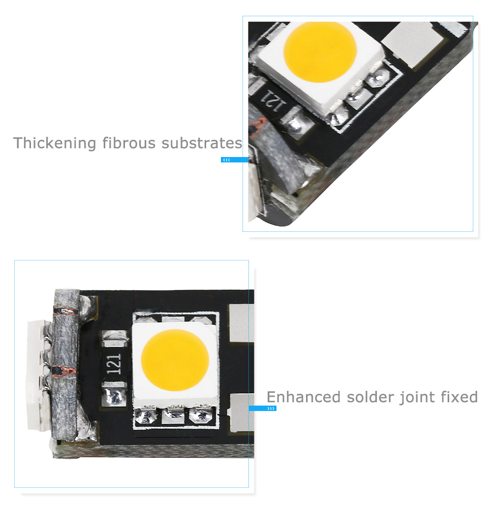 SCOE T10 3B 3SMD Car LED Bulbs Light Energy Saving Lamp