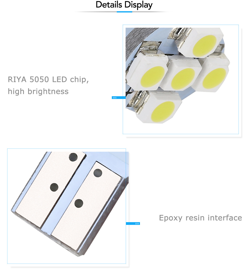 SCOE T10 5A 5SMD LED Environmentally Friendly Reading Lamp