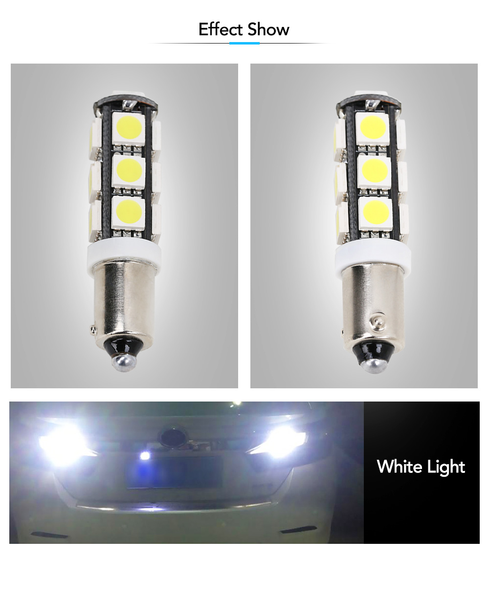 SCOE BAX9S 13B 13SMD Super Bright LED Car Backup Light