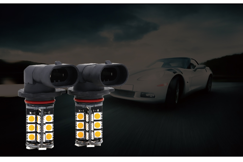 SCOE 2pcs 9005 30SMD DC 12V LED Lamp Bulbs Car Fog Driving Light