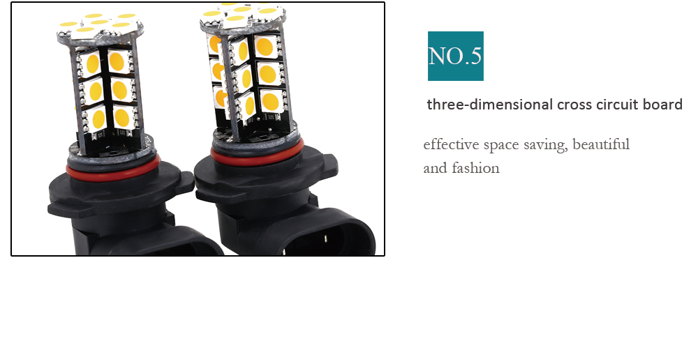 SCOE 2pcs 9005 30SMD DC 12V LED Lamp Bulbs Car Fog Driving Light