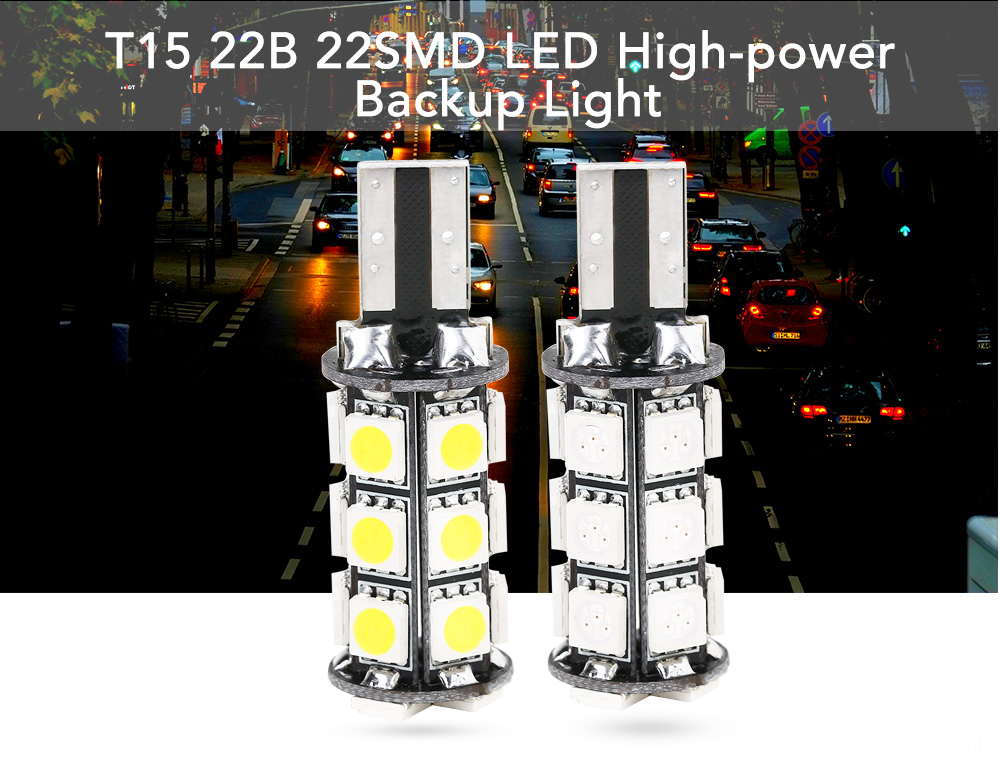 SCOE T15 22B 22SMD LED Reversing Light High-power Low-dissipation Lamp