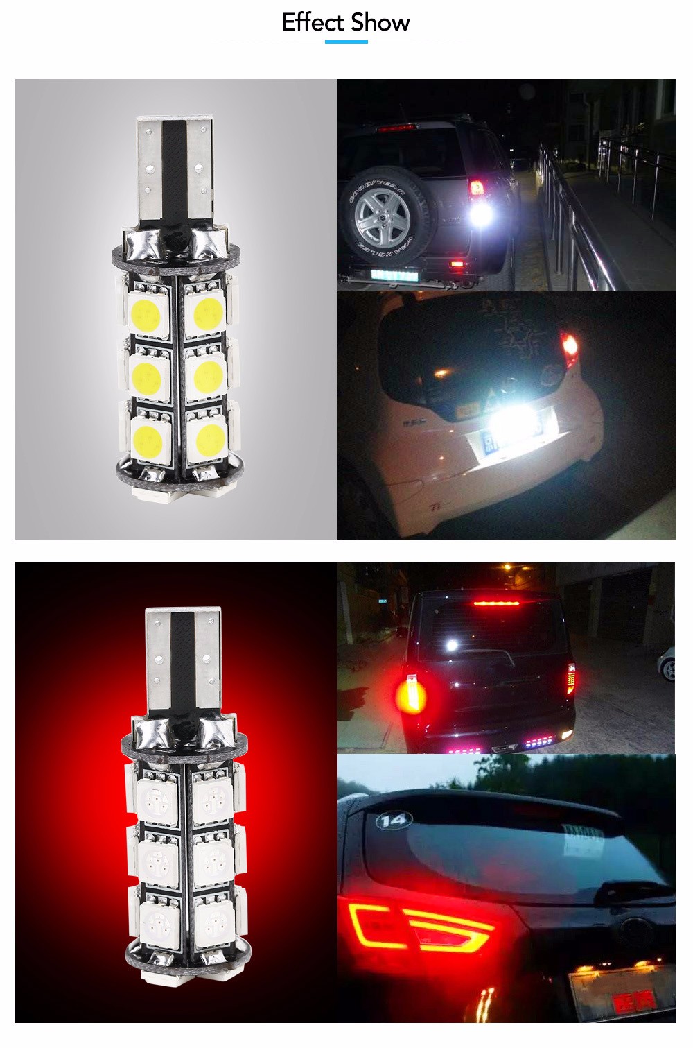 SCOE T15 22B 22SMD LED Reversing Light High-power Low-dissipation Lamp