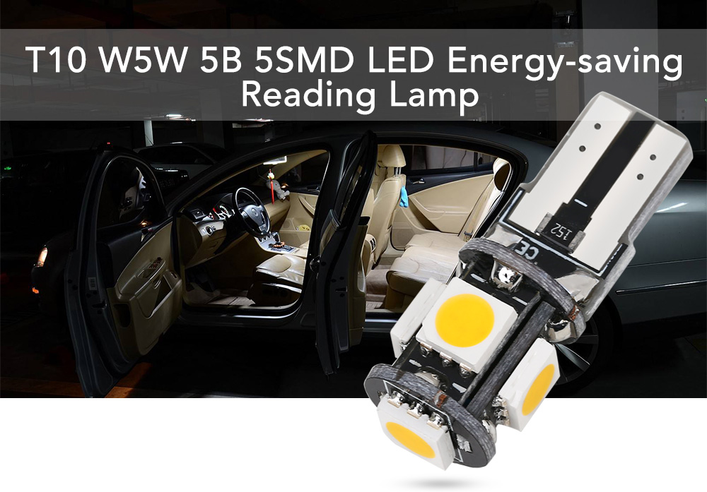 SCOE T10 5B 5SMD Car LED Highlight Reading Lamp