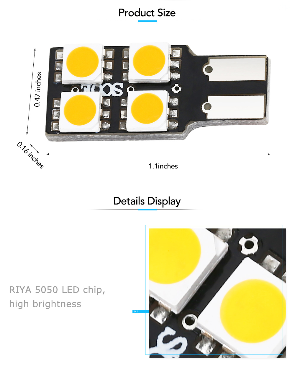SCOE T10 4B 4SMD LED Single Sided Energy-saving Reading Lamp