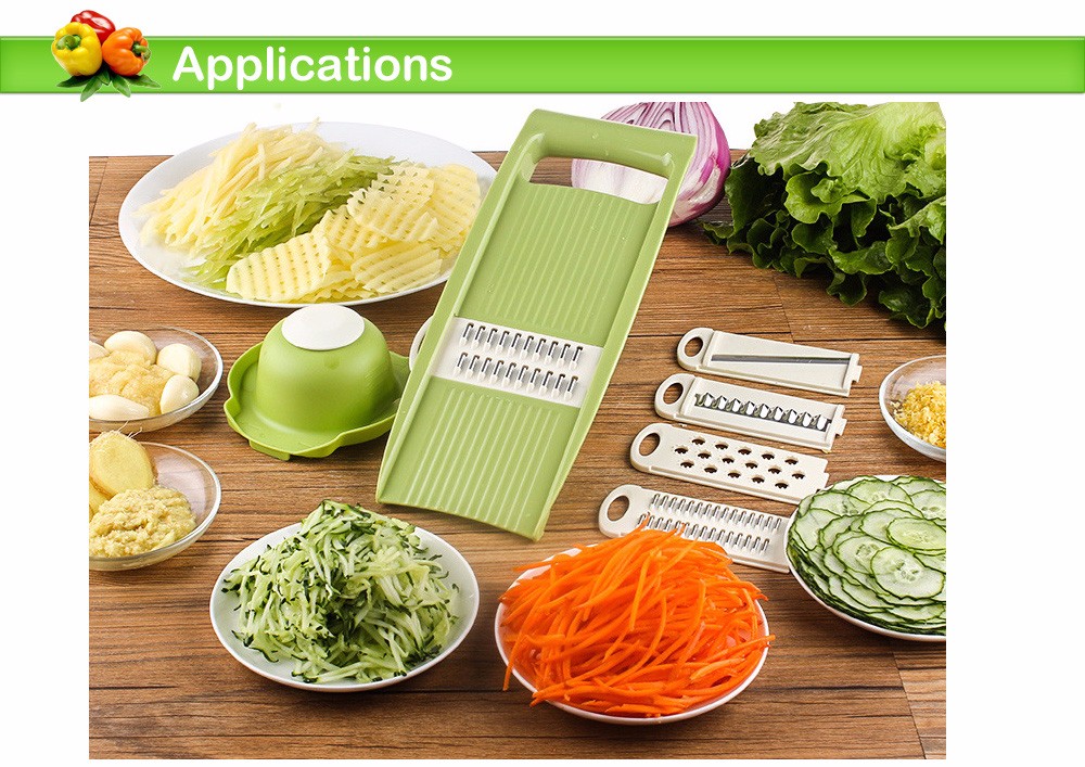 Keouke Multifunctional Vegetable Fruit Grater Set Potato Shredder Kitchen Accessories