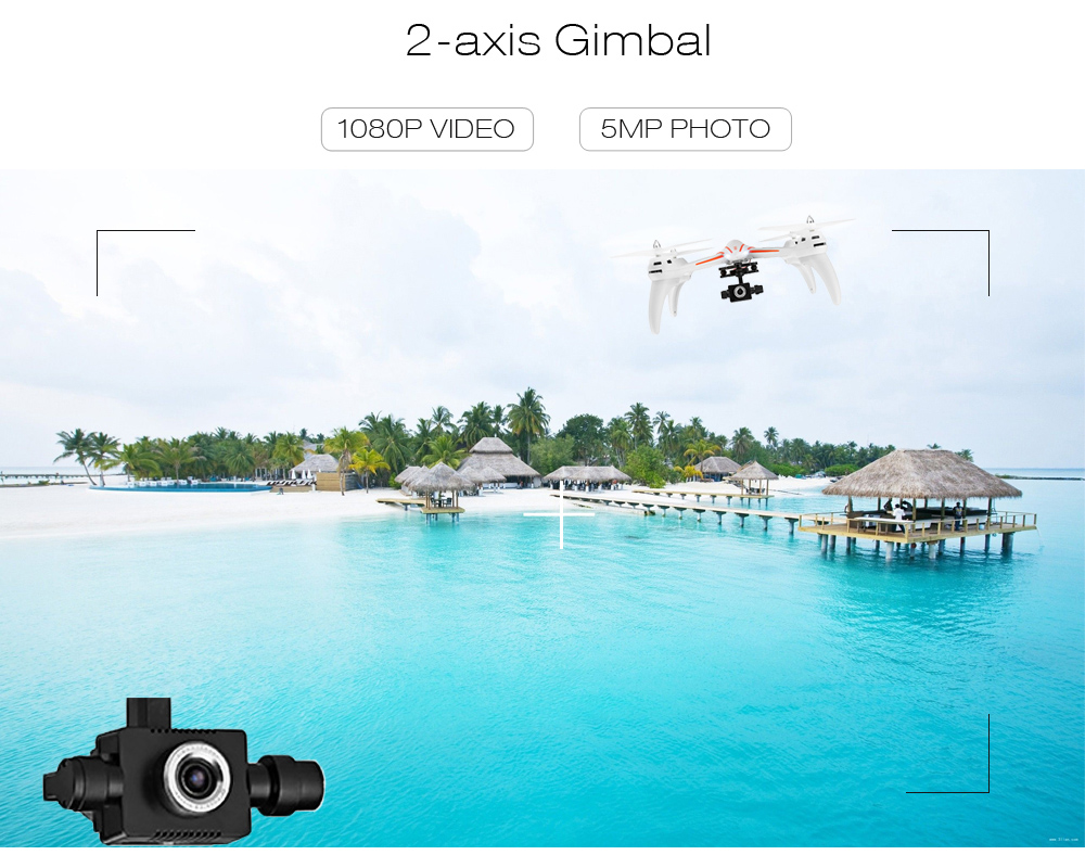 WLtoys Q696 - D RC Drone RTF 5MP Camera 1080P Full HD / Headless Mode / 2-axis Gimbal WLtoys Q696 - D RC Drone RTF 5MP Camera 1080P Full HD / Headless Mode / 2-axis Gimbal