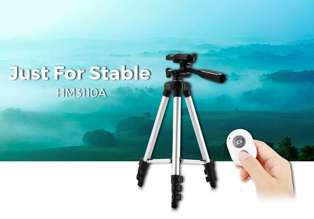 HM3110A Camera Camcorder Flexible Three-way Head Tripod with Bluetooth 4.0 Remote Controller HM3110A Camera Camcorder Flexible Three-way Head Tripod with Bluetooth 4.0 Remote Controller