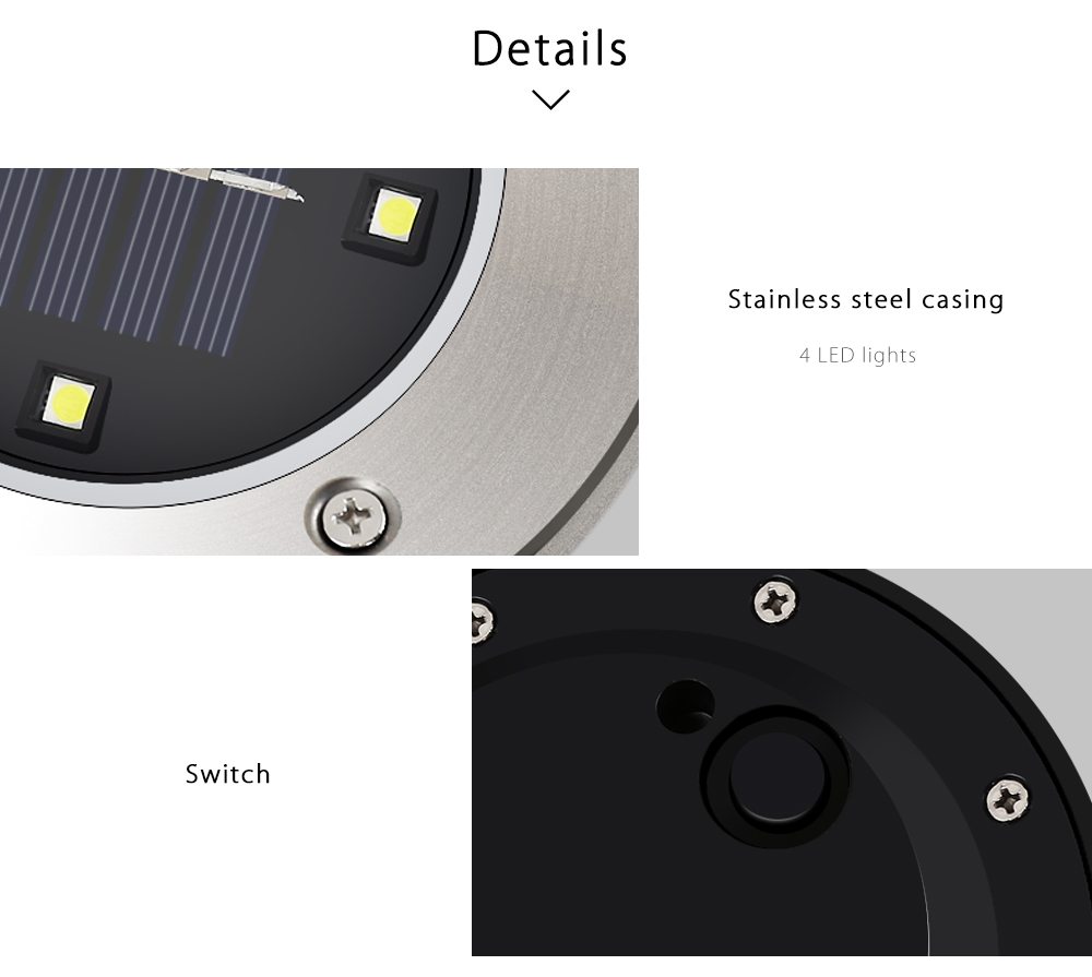 2PCS Outdoor Solar Powered Waterproof 4 LEDs Lawn Lamp 2PCS Outdoor Solar Powered Waterproof 4 LEDs Lawn Lamp