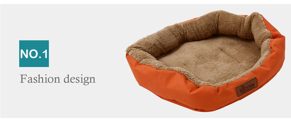 Kimpets Denim Fabric Soft Washable Pet Dog Cat Bed House Nest Pad