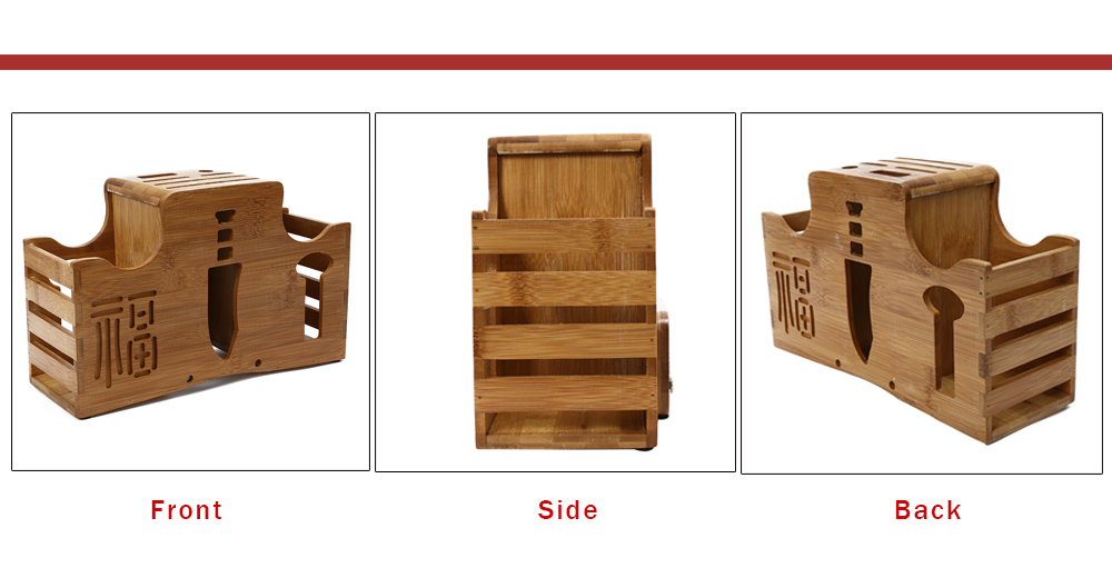 CYYC Multi-purpose Bamboo Tool Holder Knife Rack Kitchen Accessory