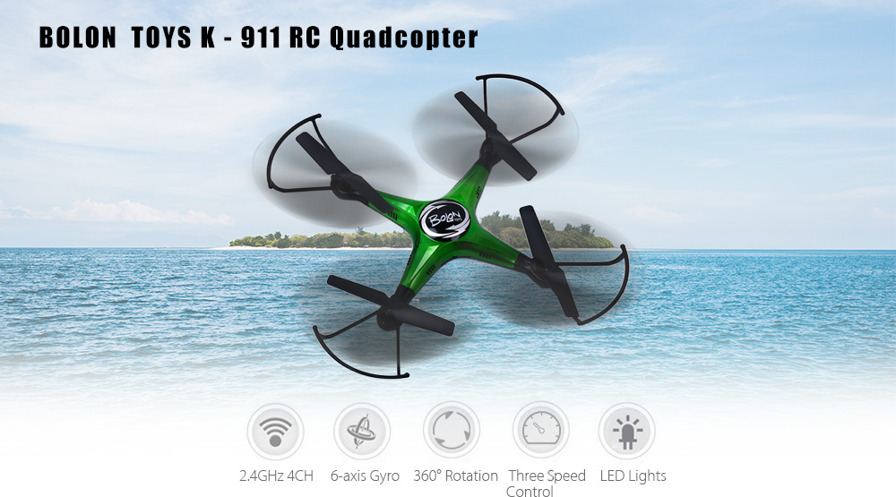BOLON TOYS K - 911 2.4GHz 4CH 6-axis Gyro RC Quadcopter BOLON TOYS K - 911 2.4GHz 4CH 6-axis Gyro RC Quadcopter