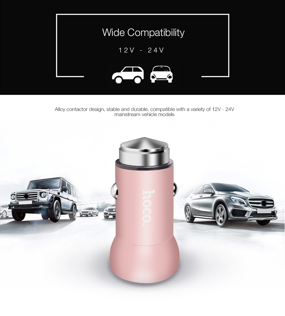 HOCO Z4 QC 2.0 Intelligent Single USB Car Charger Fast Charging