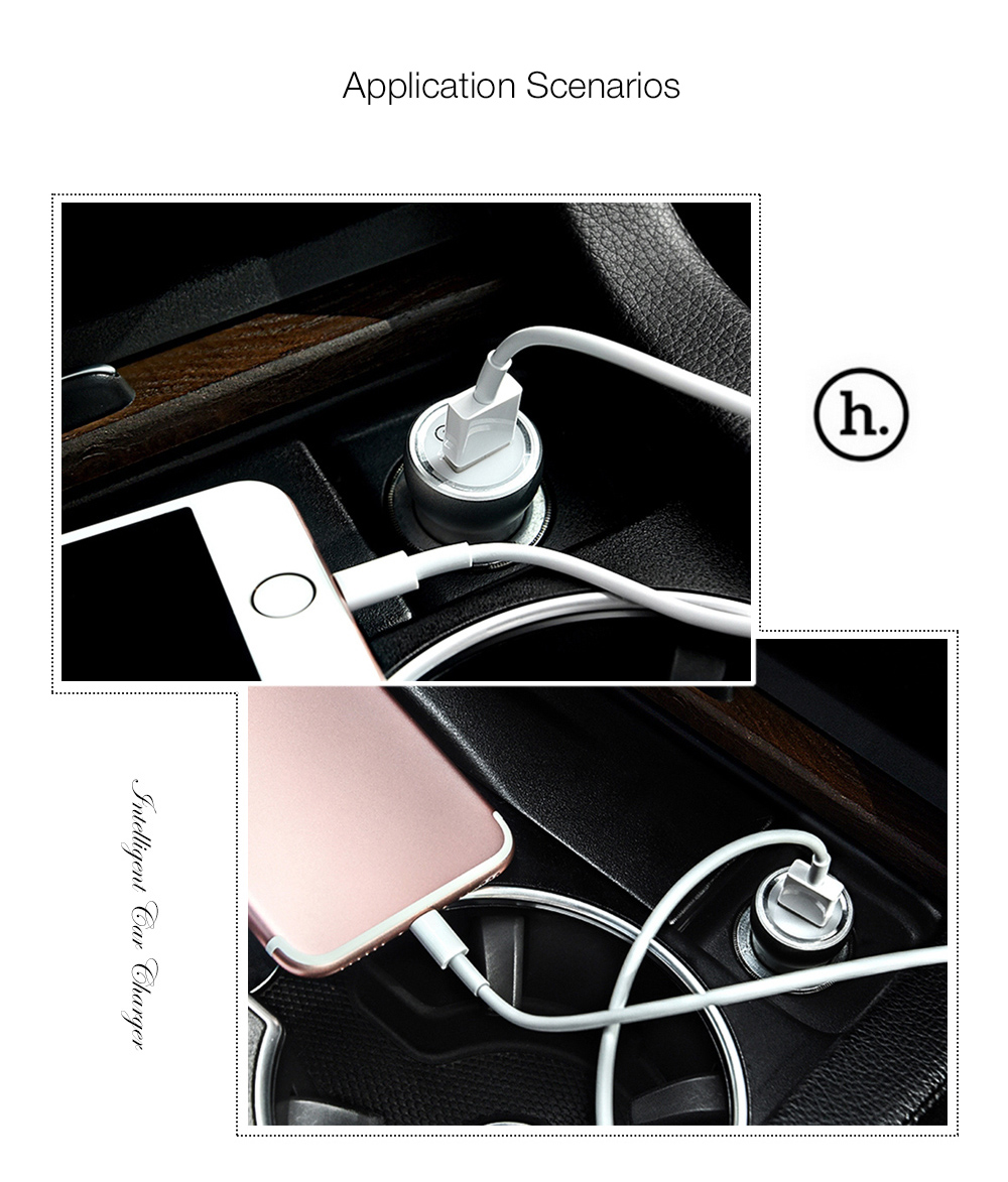 HOCO Z4 QC 2.0 Intelligent Single USB Car Charger Fast Charging
