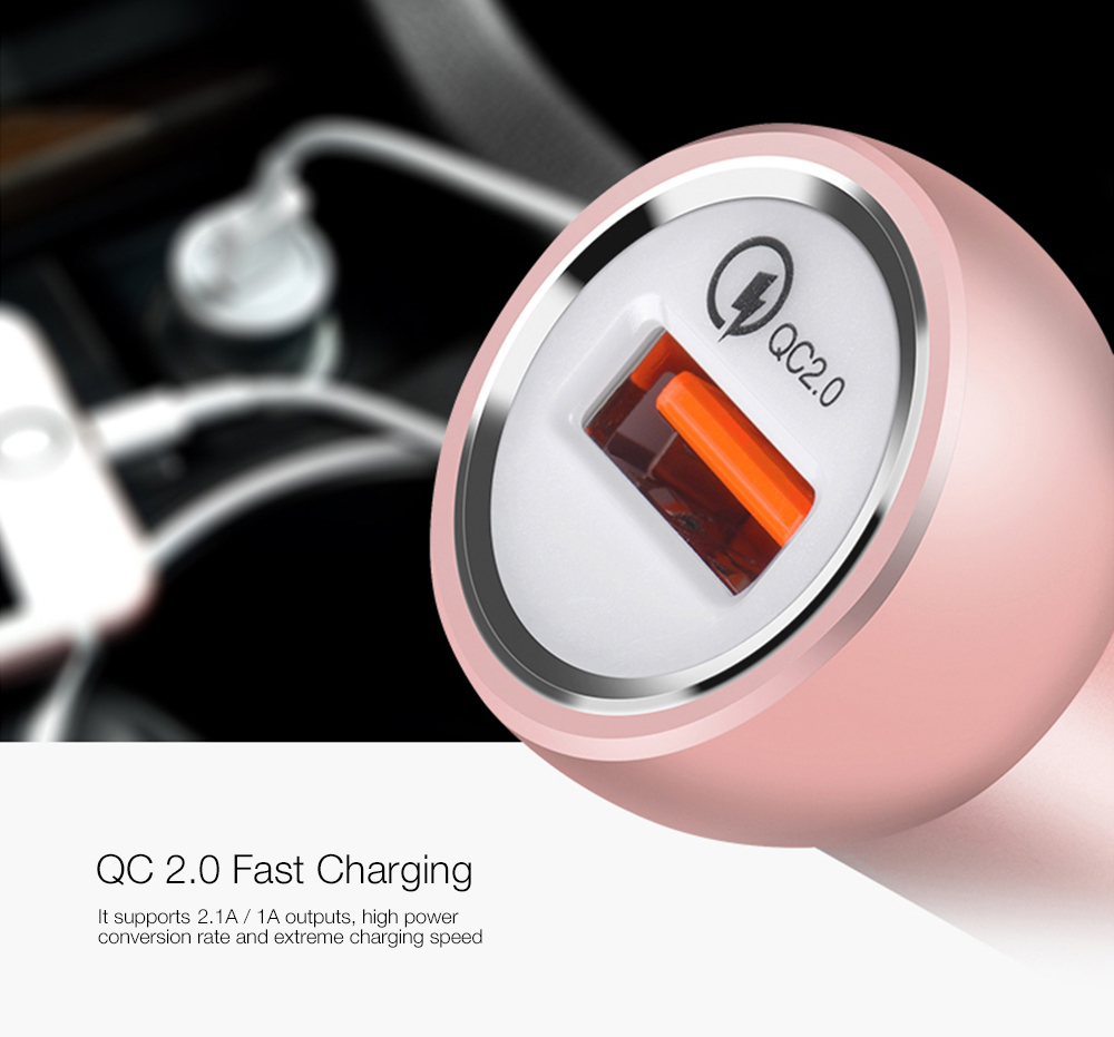 HOCO Z4 QC 2.0 Intelligent Single USB Car Charger Fast Charging
