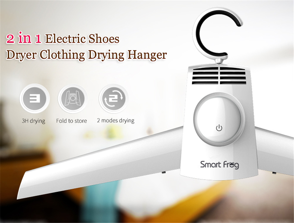 Smart Frog 2 in1 Electric Shoes Dryer Clothing Drying Hanger