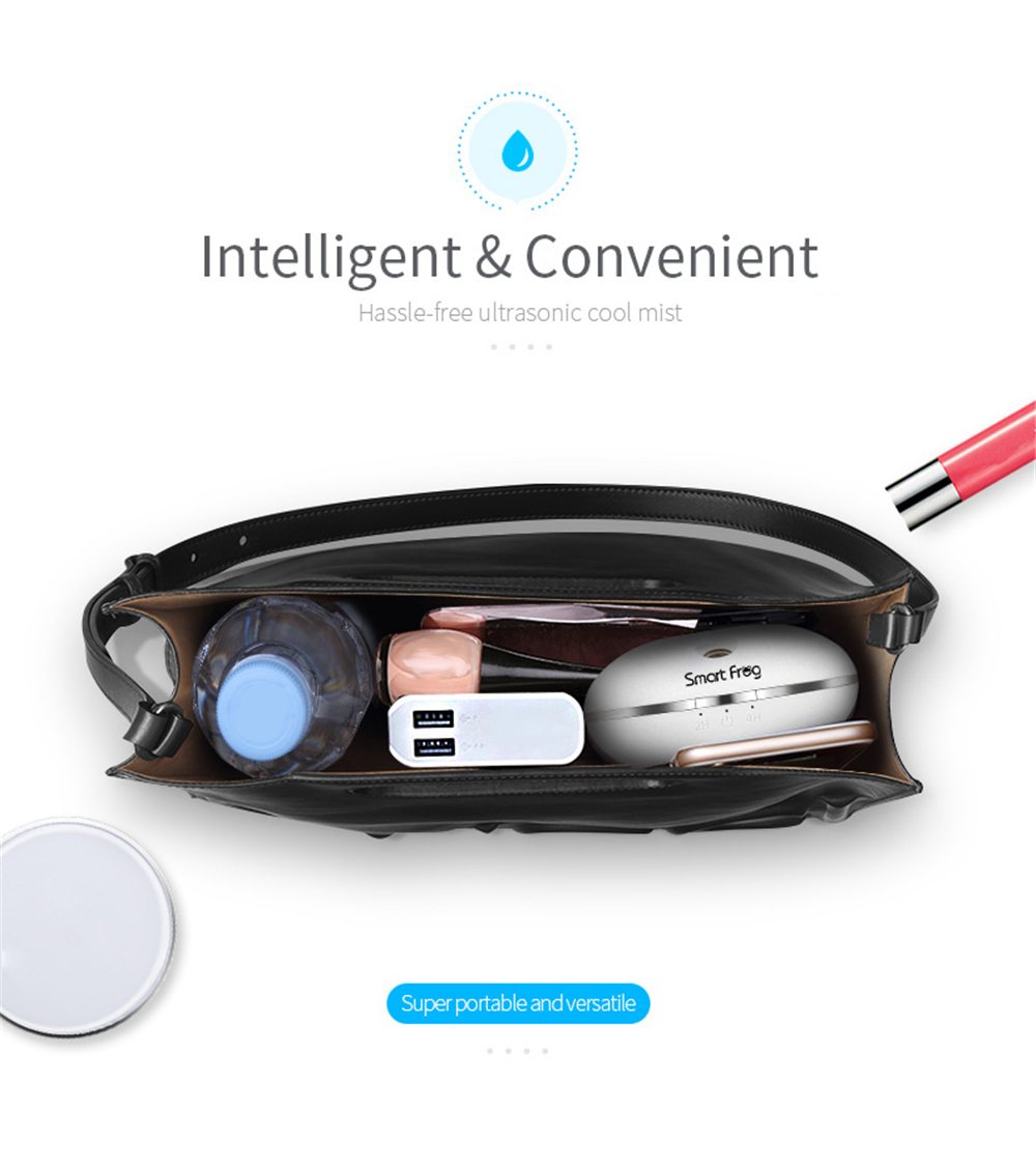 Smart Frog Ultrasonic Portable Travel Humidifying Device Cool Mist Mini Humidifier