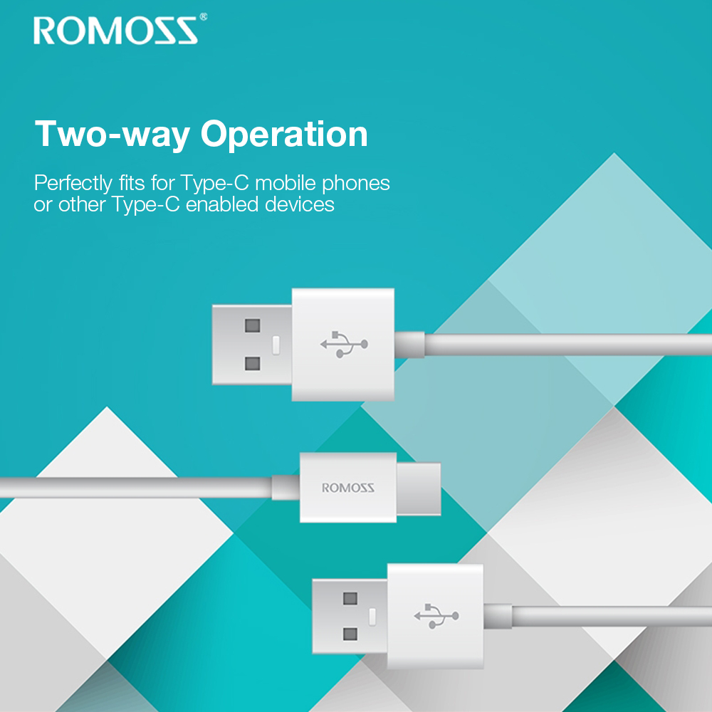 ROMOSS CB30b Classic Series Type-C Data Transmission 2.1A Charging Cable 1M ROMOSS CB30b Classic Series Type-C Data Transmission 2.1A Charging Cable 1M
