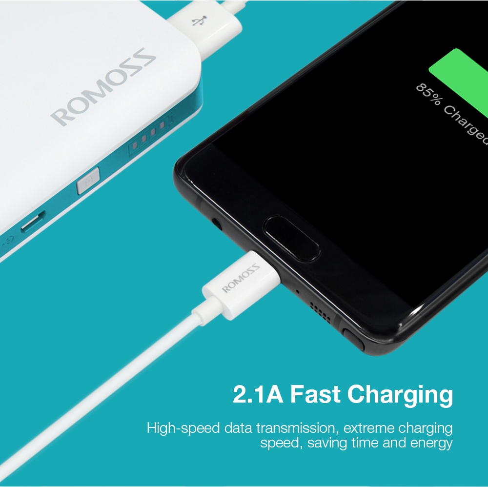 ROMOSS CB30b Classic Series Type-C Data Transmission 2.1A Charging Cable 1M ROMOSS CB30b Classic Series Type-C Data Transmission 2.1A Charging Cable 1M