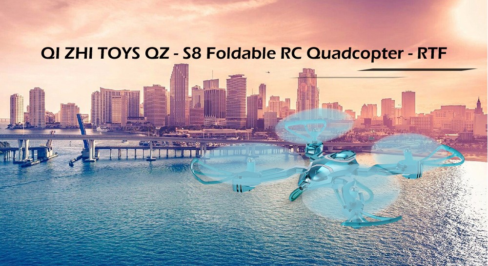 QI ZHI TOYS QZ - S8 Foldable RC Drone RTF Air Press Altitude Hold / Headless Mode / One Key Return QI ZHI TOYS QZ - S8 Foldable RC Drone RTF Air Press Altitude Hold / Headless Mode / One Key Return