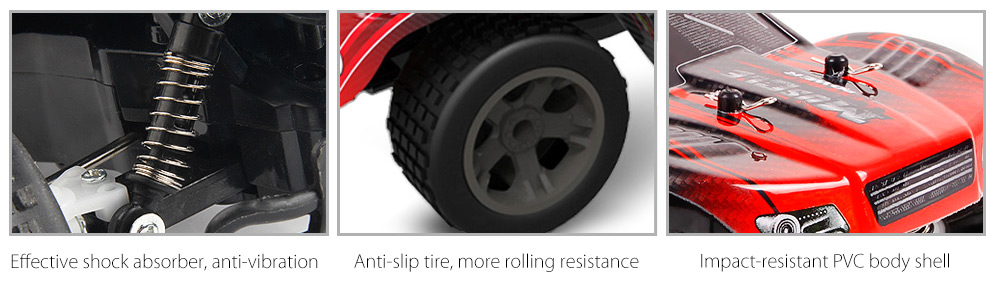 Jule UJ99 - 2812B 2.4GHz 1:18 RC Car RTR 20km/h / Shock Absorber / Impact-resistant PVC Shell