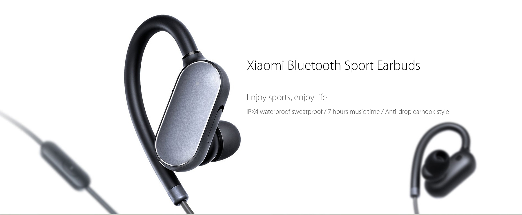 Xiaomi Bluetooth 4.1 Music Sport Earbuds Support Hands-free Calls Volume Control Song Switch Xiaomi Bluetooth 4.1 Music Sport Earbuds Support Hands-free Calls Volume Control Song Switch