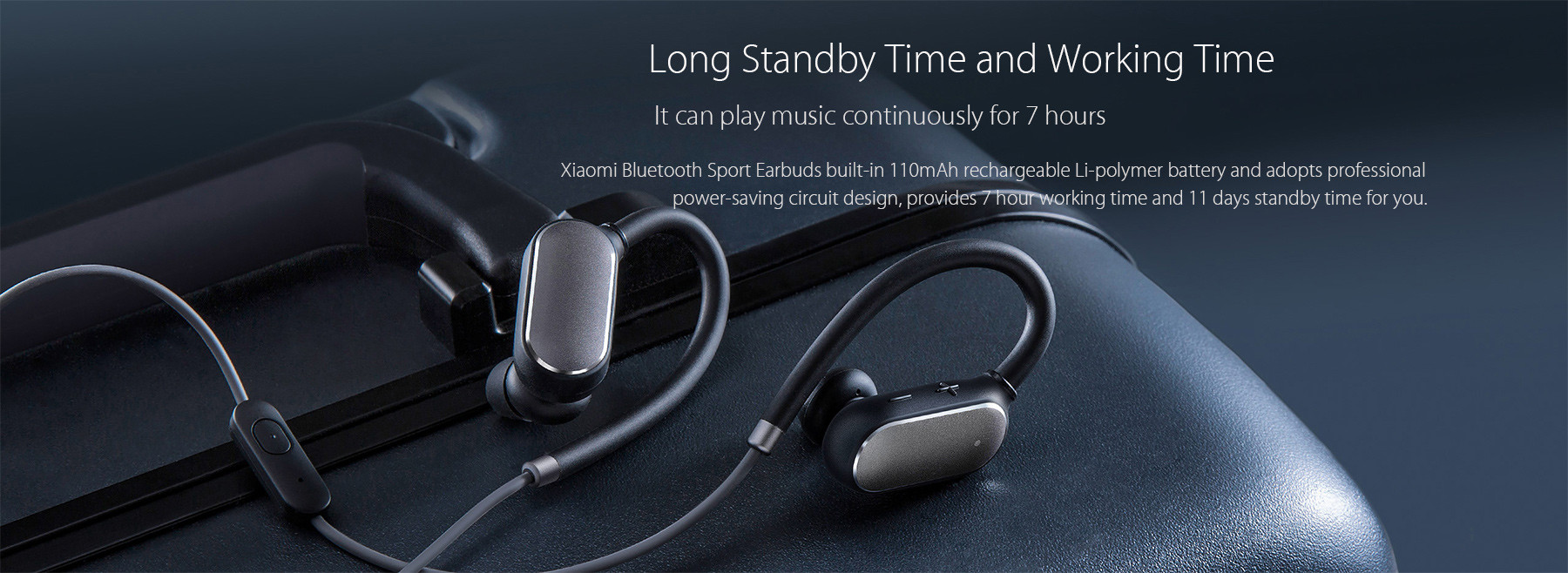 Xiaomi Bluetooth 4.1 Music Sport Earbuds Support Hands-free Calls Volume Control Song Switch Xiaomi Bluetooth 4.1 Music Sport Earbuds Support Hands-free Calls Volume Control Song Switch