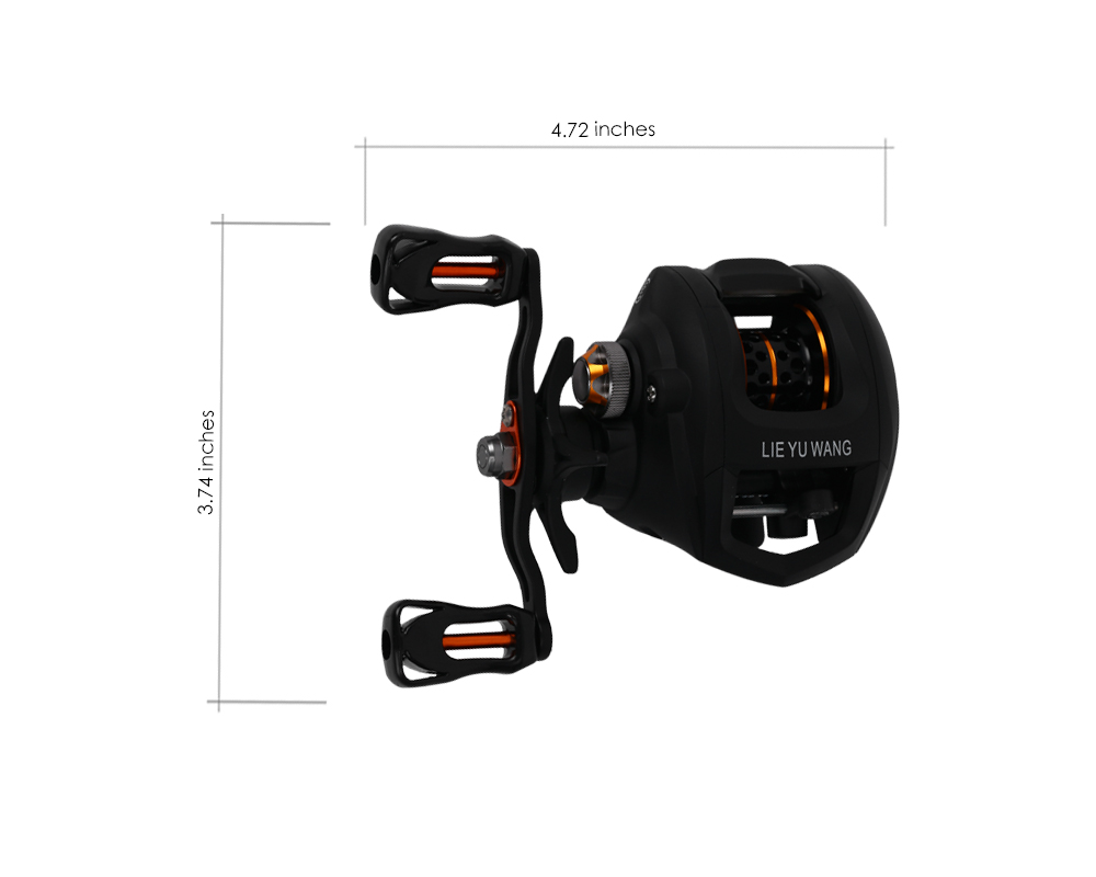 LIE YU WANG LC 10 + 1 Bearings Bait Casting Reel Water Drop Wheel LIE YU WANG LC 10 + 1 Bearings Bait Casting Reel Water Drop Wheel