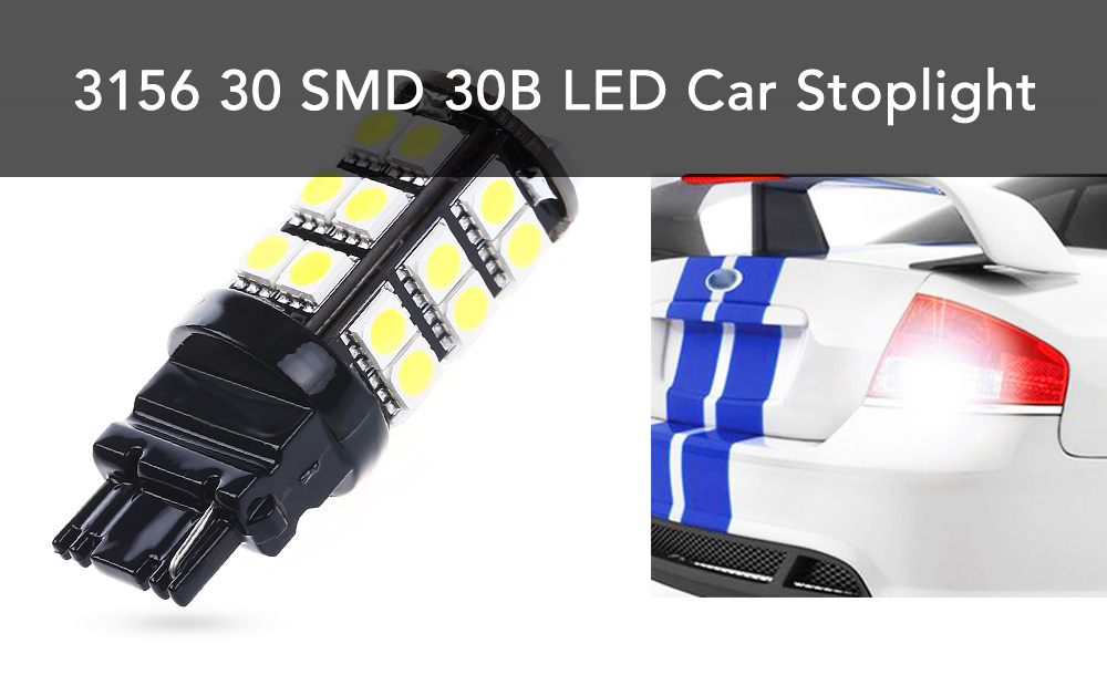 SCOE 3156 30 SMD 30B LED Car Stoplight 12V Brake Light High Power Bulb for All Vehicle