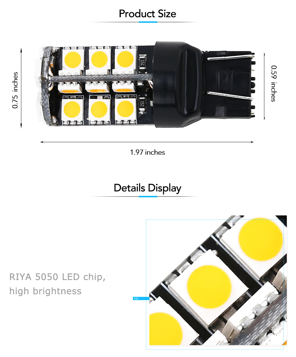 SCOE T20 30B 30SMD LED Two-filament Stop Light