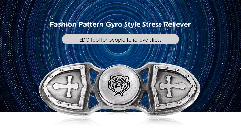 Zinc Alloy Gyro Style Stress Reliever Pressure Reducing Toy for Office Worker