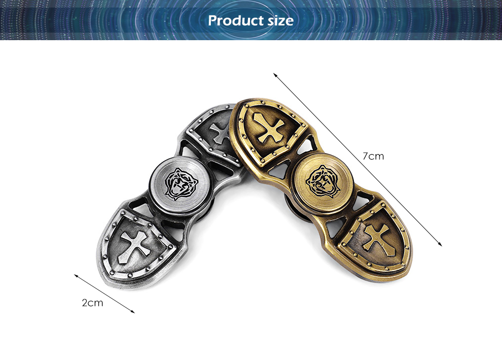 Zinc Alloy Gyro Style Stress Reliever Pressure Reducing Toy for Office Worker