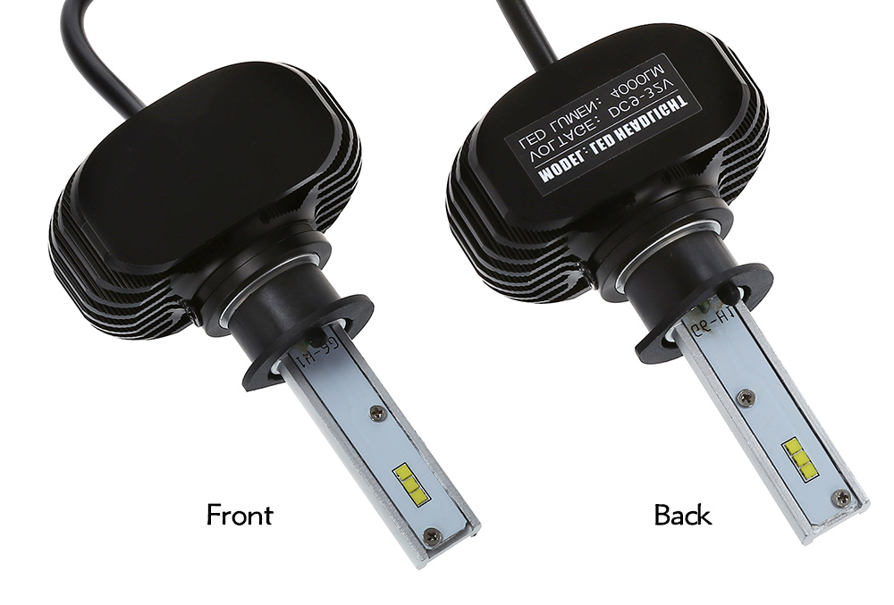 2pcs S1 H1 Car LED Headlight CSP Chips Auto Front Lamp