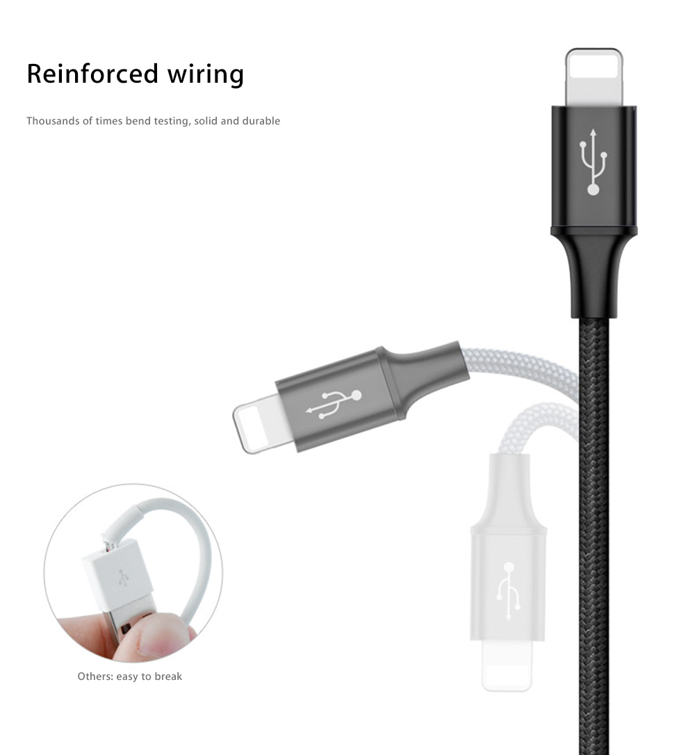 Baseus Rapid Series 3A 3 in 1 Type-C + 8 Pin + Micro USB Cable Type-C Output 1.2M Baseus Rapid Series 3A 3 in 1 Type-C + 8 Pin + Micro USB Cable Type-C Output 1.2M
