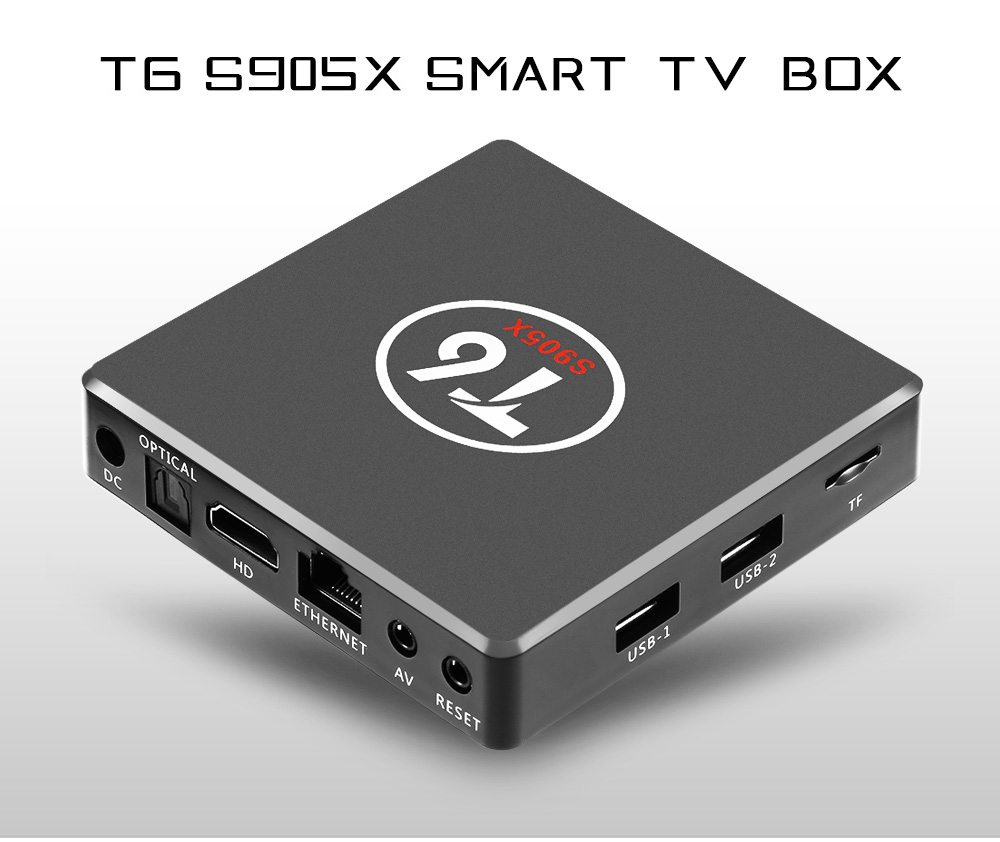 T6 S905X TV Box 2.4GHz Quad Core Android 7.1 True 4K Playing T6 S905X TV Box 2.4GHz Quad Core Android 7.1 True 4K Playing