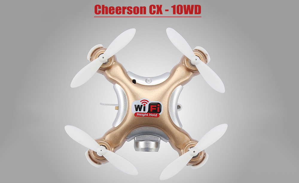 Cheerson CX - 10WD WiFi Control 0.3MP FPV 4CH 6 Axis Gyro Mini Quadcopter Air Press Altitude Hold