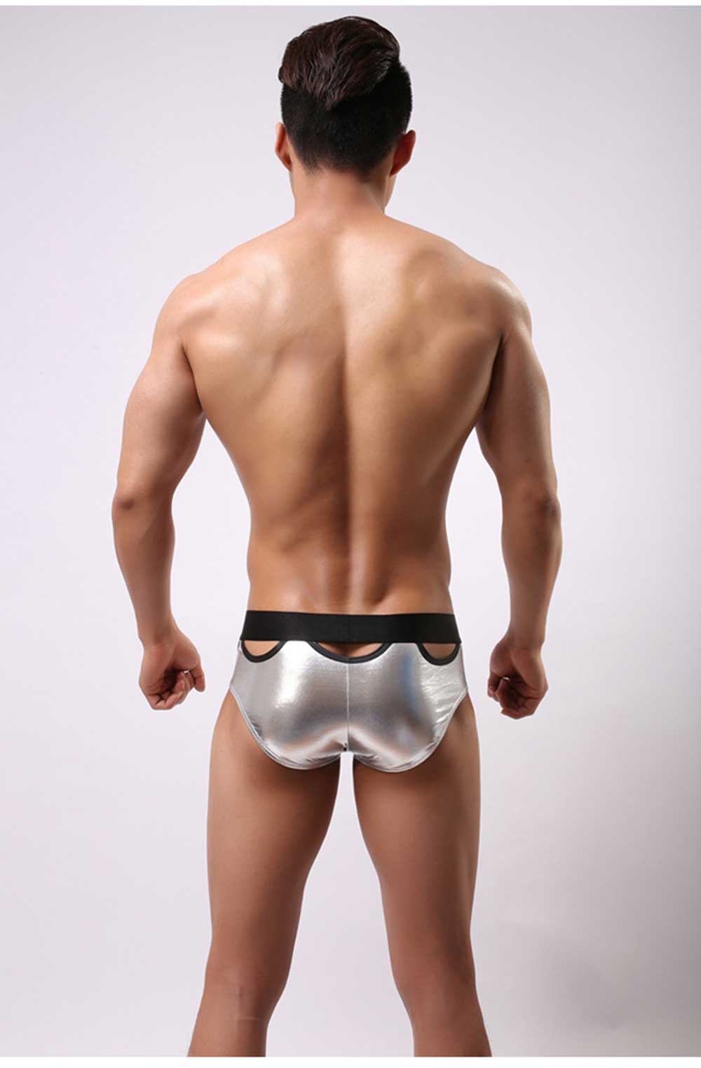 Sexy Hot Stamping Elastic Band Briefs for Men