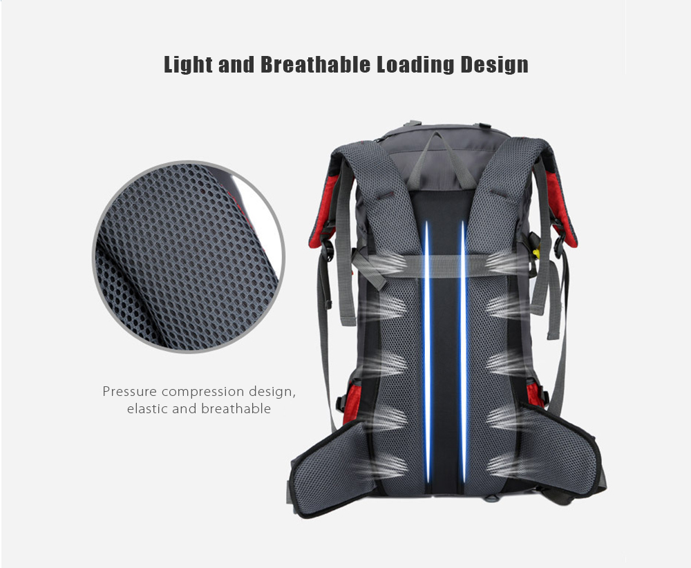 FREEKNIGHT FK0395 60L Water Resistant Climbing Hiking Backpack with Rain Cover FREEKNIGHT FK0395 60L Water Resistant Climbing Hiking Backpack with Rain Cover