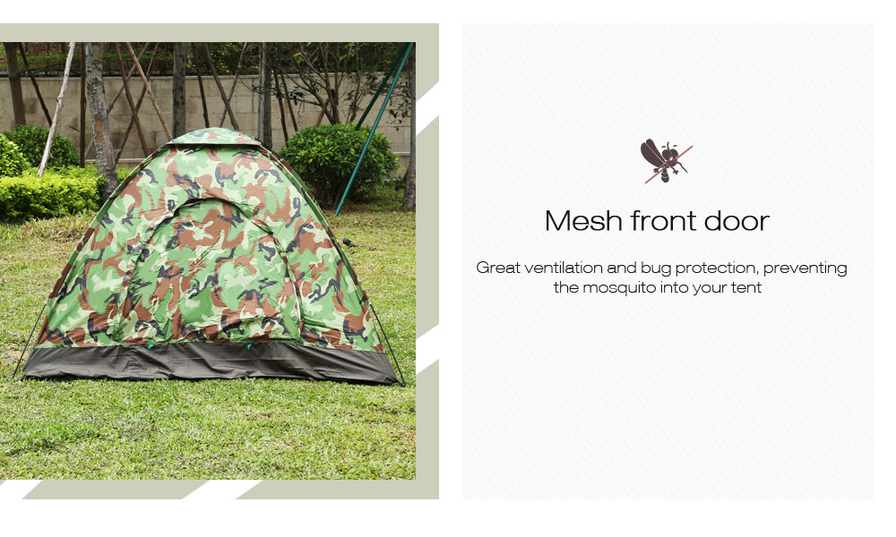 CLEYE Hiking Camouflage Tabernacle Outdoor Fishing Hunting Camping Tent for 4 People CLEYE Hiking Camouflage Tabernacle Outdoor Fishing Hunting Camping Tent for 4 People