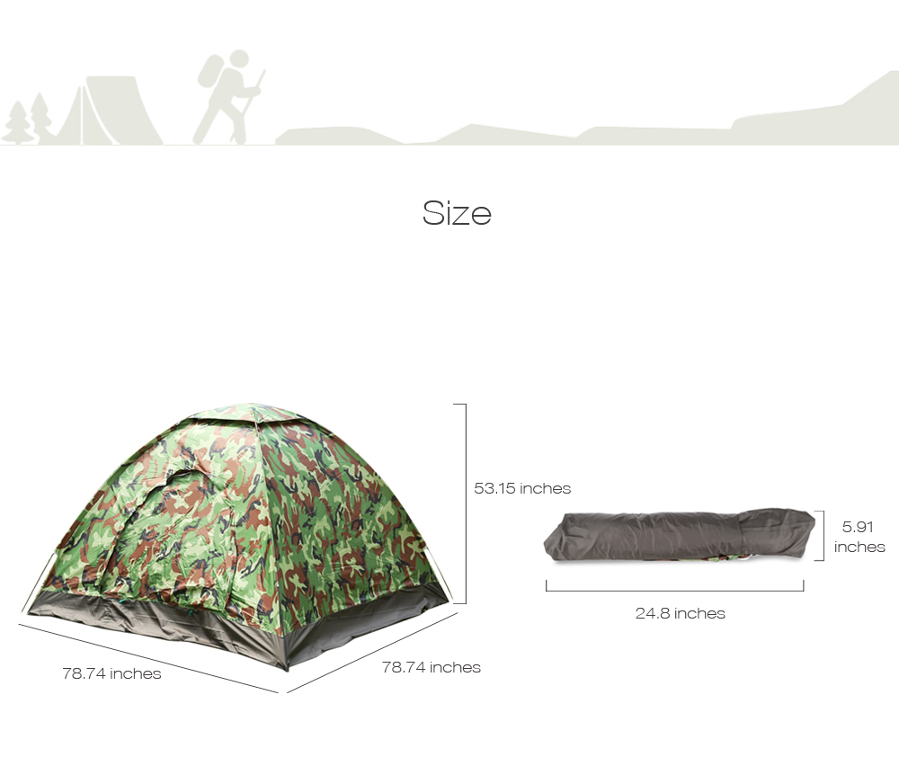 CLEYE Hiking Camouflage Tabernacle Outdoor Fishing Hunting Camping Tent for 4 People CLEYE Hiking Camouflage Tabernacle Outdoor Fishing Hunting Camping Tent for 4 People