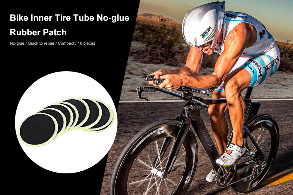 DUUTI 10pcs Bike Inner Tire No-glue Adhesive Tube Patch Bicycle Repairing Tool DUUTI 10pcs Bike Inner Tire No-glue Adhesive Tube Patch Bicycle Repairing Tool
