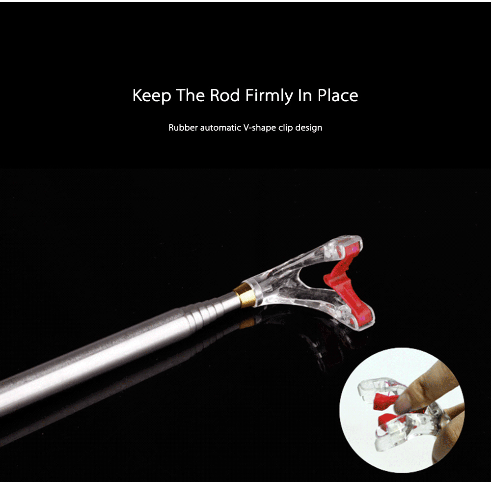 Outlife Multifunctional Stainless Steel Telescoping Fishing Rod Holder Stand Adjustable Fish Bracket Tool