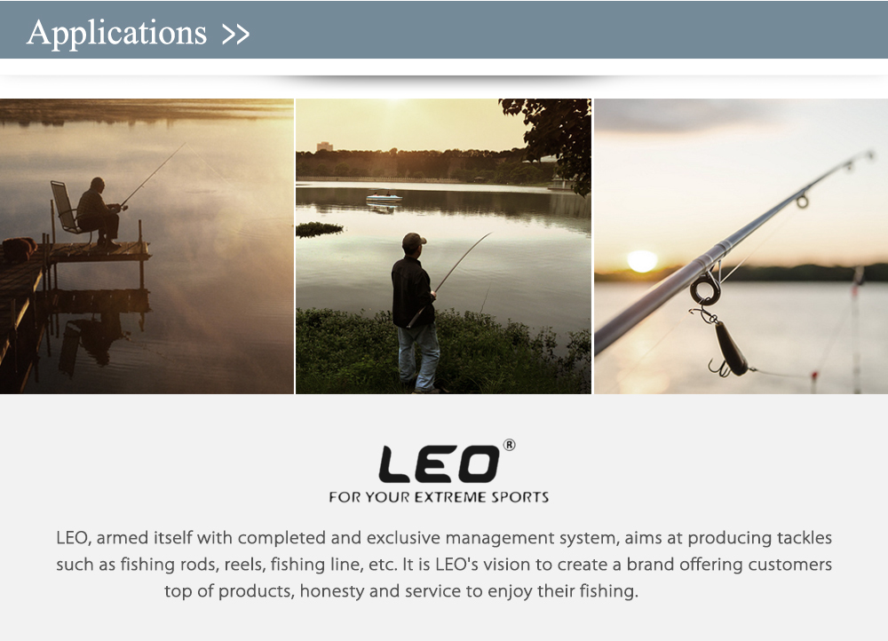 LEO Outdoor Fishing Spinning Reel Rod Kit Set with Fish Line Lures Hooks Bag LEO Outdoor Fishing Spinning Reel Rod Kit Set with Fish Line Lures Hooks Bag