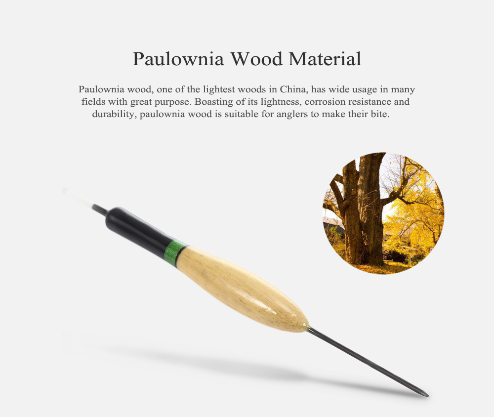 Outlife 10pcs 2g Paulownia Wood Fishing Floats Fish Tackle Tool