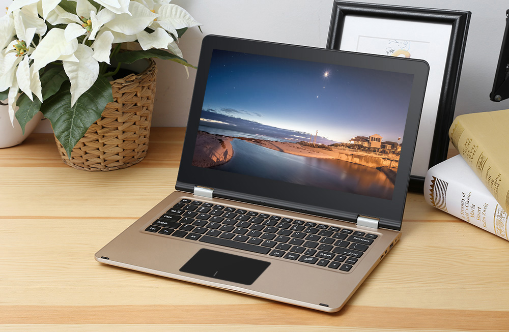 VOYO VBOOK V2 11.6 inch Laptop Windows 10.1 Intel Celeron N3450 Quad Core 1.1GHz 4GB RAM 64GB eMMC Dual WiFi HDMI 12000mAh Battery