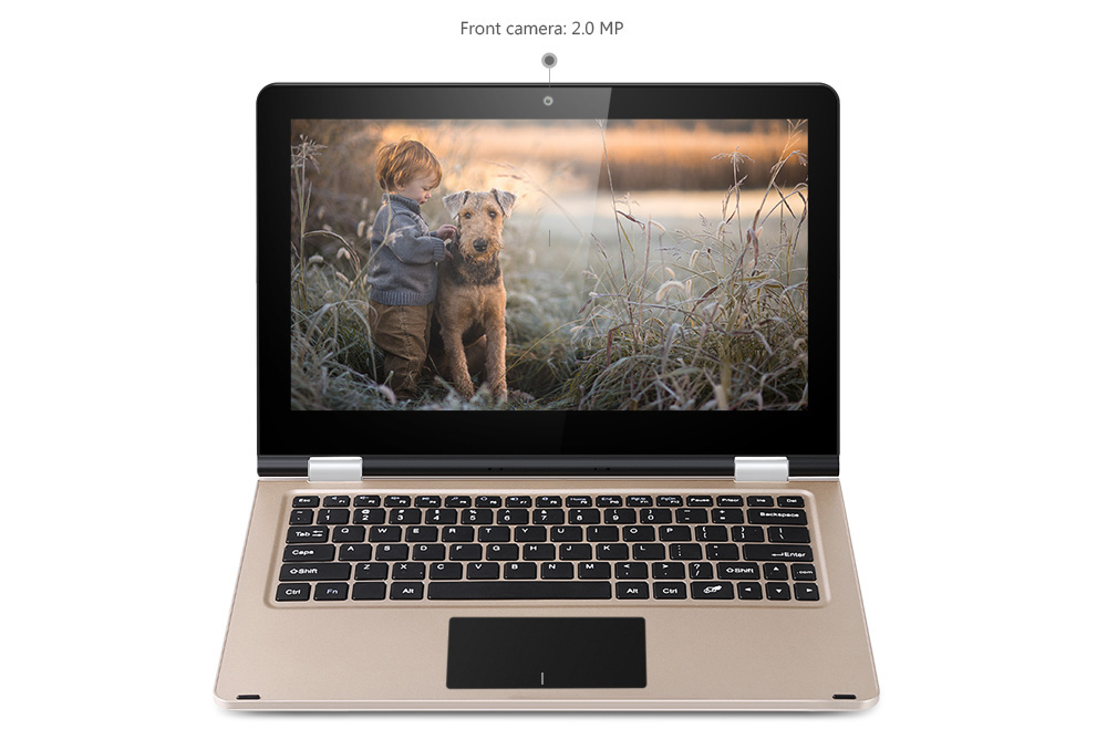 VOYO VBOOK V2 11.6 inch Laptop Windows 10.1 Intel Celeron N3450 Quad Core 1.1GHz 4GB RAM 64GB eMMC Dual WiFi HDMI 12000mAh Battery